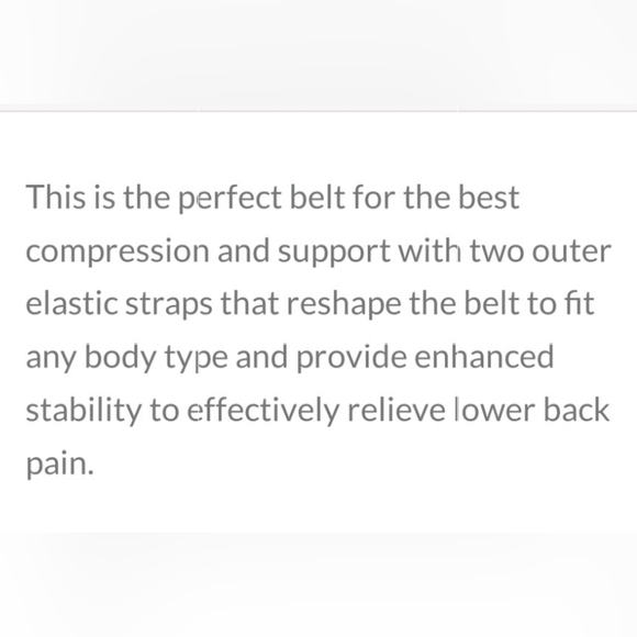 Sport Waist Belt Size Large Adjustable Posture Correction Lumbar Support Brace - Picture 9 of 10